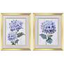 1_Pretty in Purple 18"W x 22"H Traditional Framed Art Set of 2