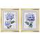 Pretty in Purple 18"W x 22"H Traditional Framed Art Set of 2
