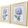 2_Pretty in Purple 18"W x 22"H Traditional Framed Art Set of 2 more views
