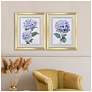 4_Pretty in Purple 18"W x 22"H Traditional Framed Art Set of 2 more views