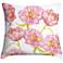 Pretty Peonies 18" Square Throw Pillow