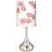 Pretty Peonies Giclee Droplet Table Lamp
