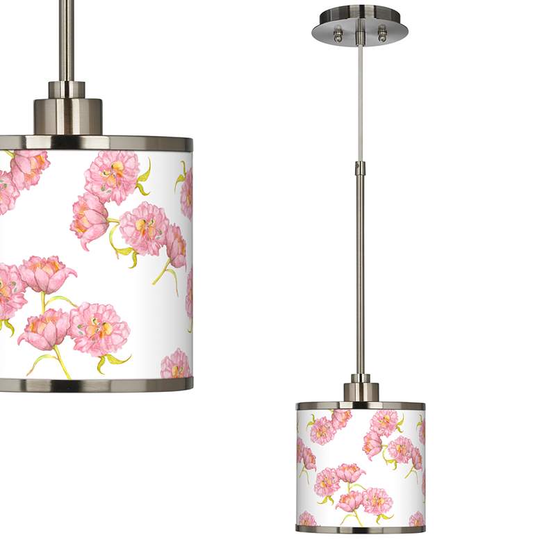 Image 1 Pretty Peonies Giclee Glow Mini Pendant Light