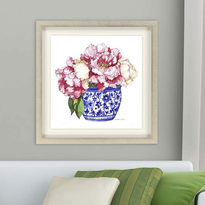 Image 1 Pretty Petals I 32 inch Square Framed Wall Art