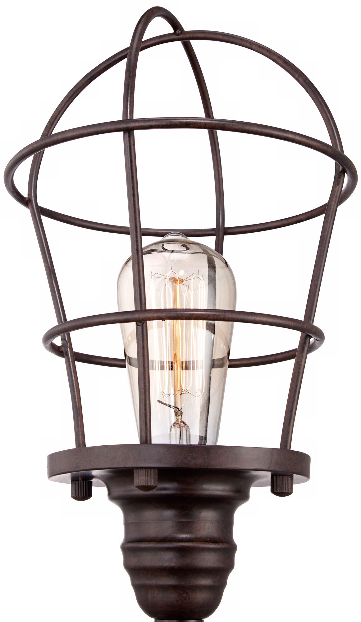 Image 3 Prevost 17 1/4" High Industrial Wire Cage Accent Lamp more views