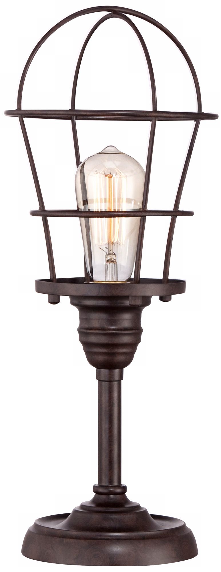 Image 5 Prevost 17 1/4" High Industrial Wire Cage Accent Lamp more views