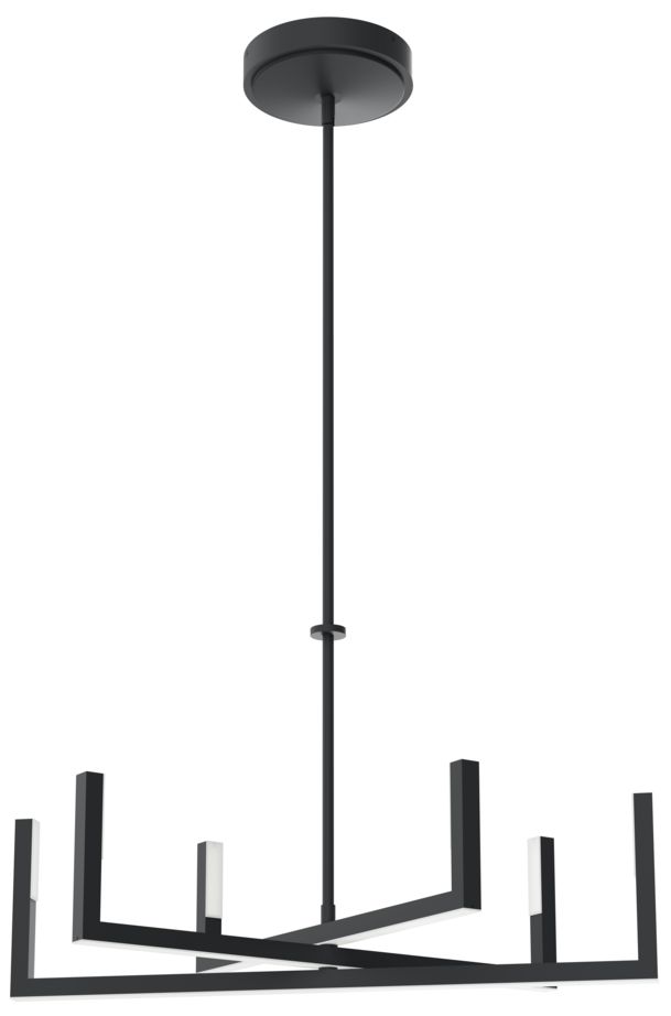 Image 2 Priam Matte Black Chandelier/Pendant