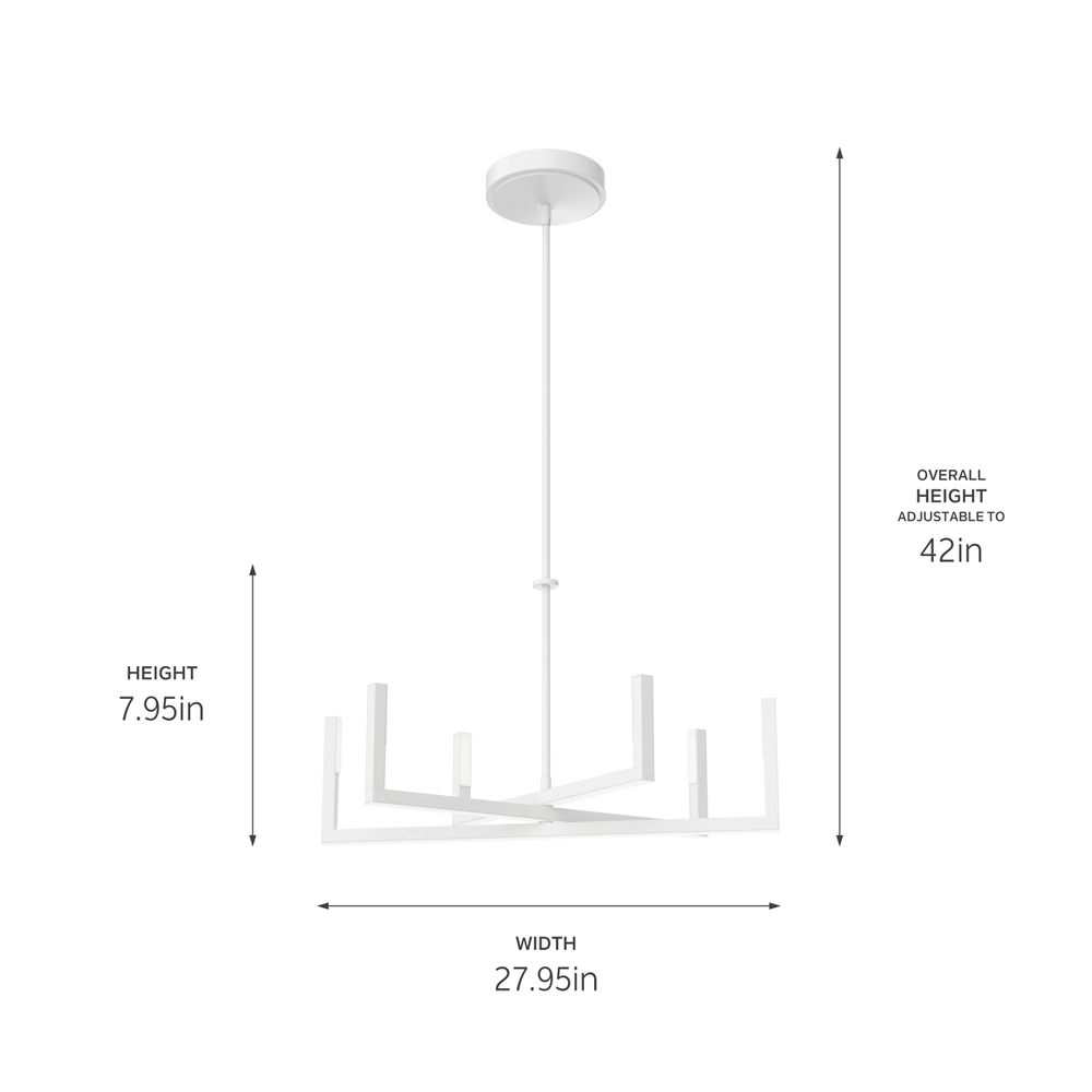 Image 7 Priam White Chandelier/Pendant more views