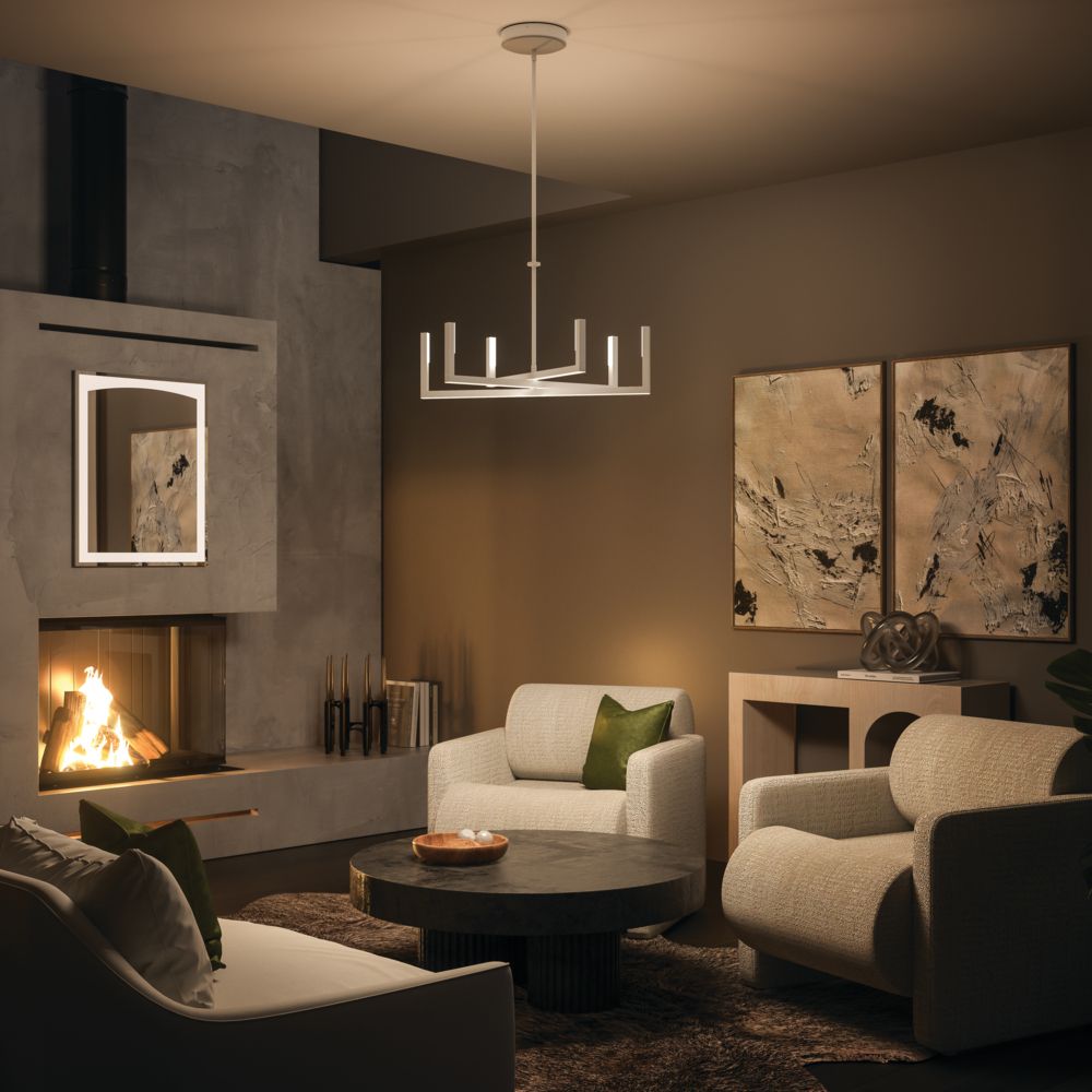 Priam White Chandelier/Pendant