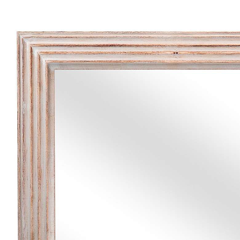 Image 4 Prichard White-Washed 36" x 24" Rectangular Wood Wall Mirror more views