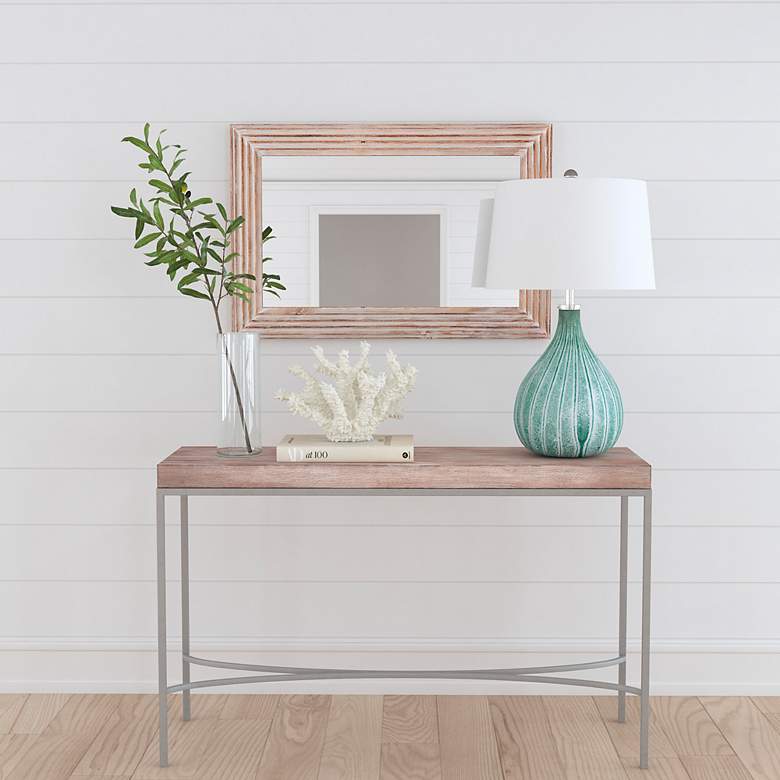 Image 5 Prichard White-Washed 36" x 24" Rectangular Wood Wall Mirror more views