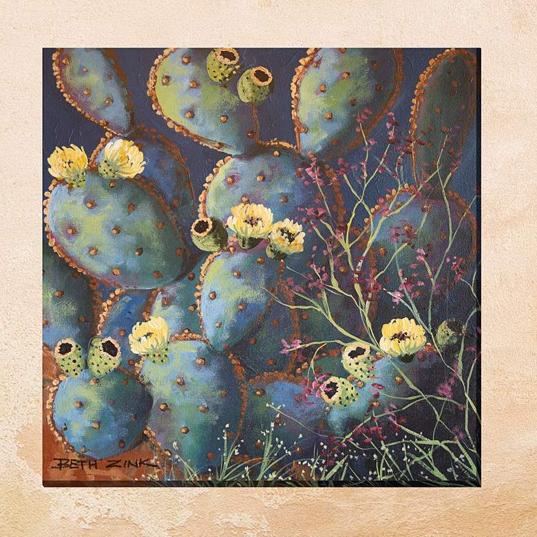 Image 1 Prickles 24" Square All-Weather Outdoor Canvas Wall Art