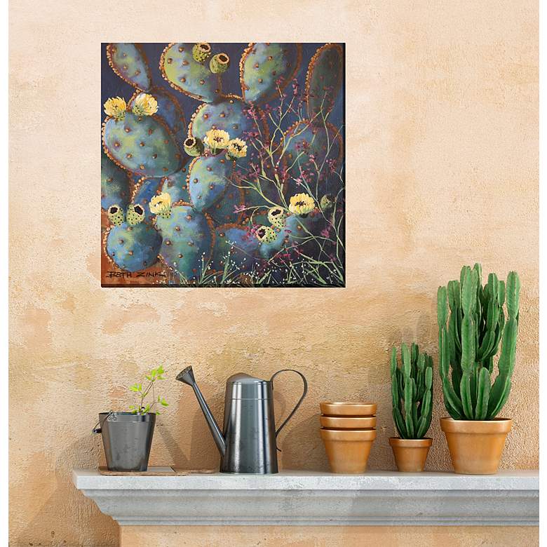 Image 4 Prickles 24" Square All-Weather Outdoor Canvas Wall Art more views