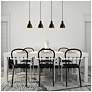3_Priddy 2 - 4-Light Multi Light Linear Pendant - Black - Black - Gold more views
