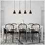 4_Priddy 2 - 4-Light Multi Light Linear Pendant - Black - Black - Gold more views