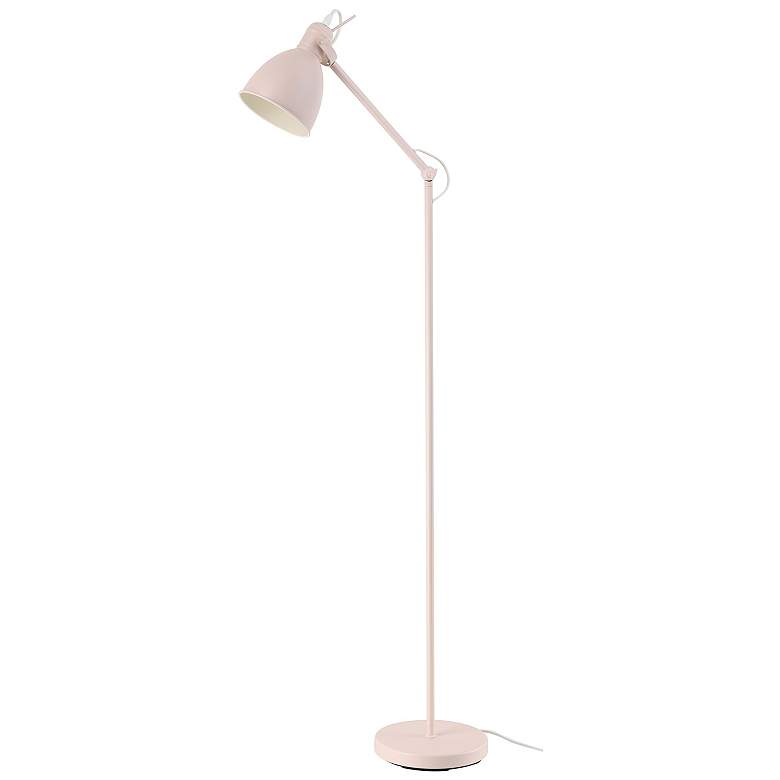 Image 1 Priddy 44" High Apricot Floor Lamp With Apricot Metal Shade