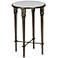 Prima Antique Brass Side Table with Tapered Legs