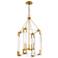 Prima Vista 15 1/2" Wide Aged Antique Brass 4-Light Pendant
