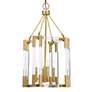 4_Prima Vista 15 1/2" Wide Aged Antique Brass 4-Light Pendant more views
