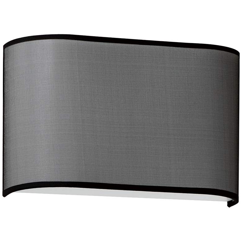 Image 1 Prime 13" Wide LED Sconce - Black Organza