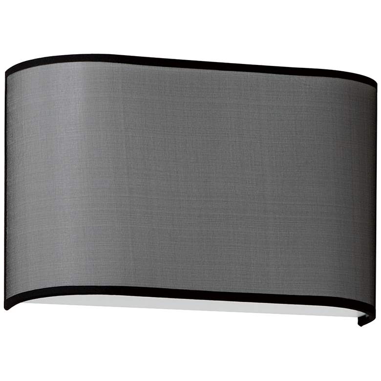 Image 1 Prime 13 inch Wide LED Sconce - Black Organza