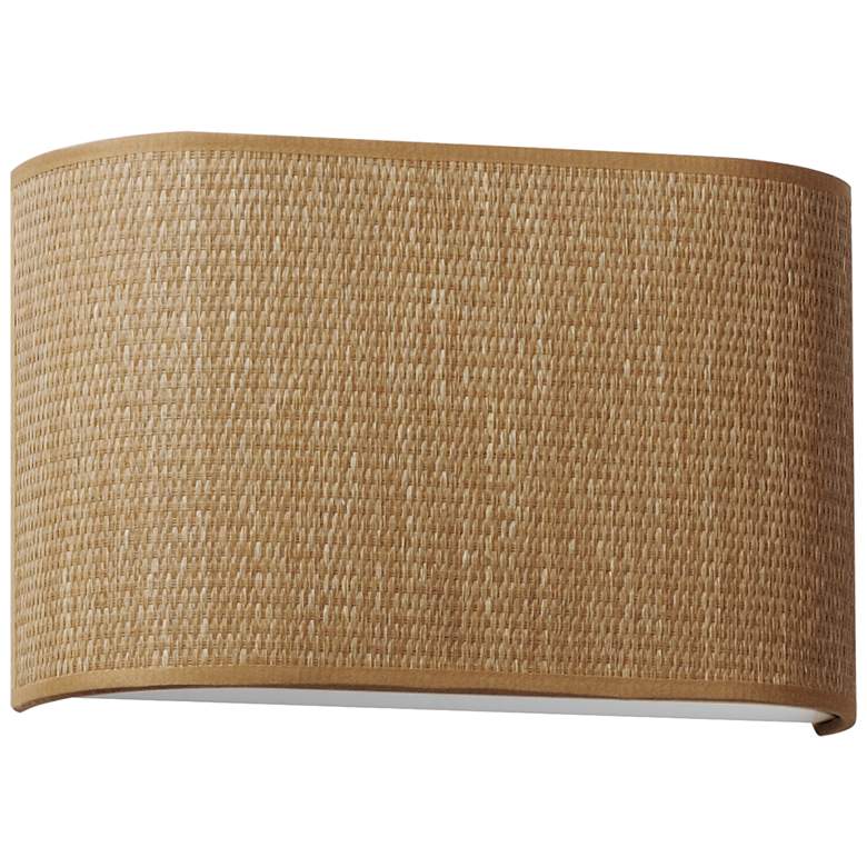 Image 1 Prime 13" Wide LED Sconce - Grass Cloth