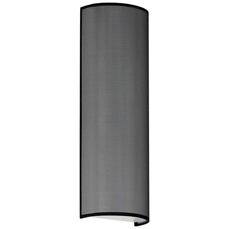 Image 1 Prime 18 inch Tall LED Sconce - Black Organza