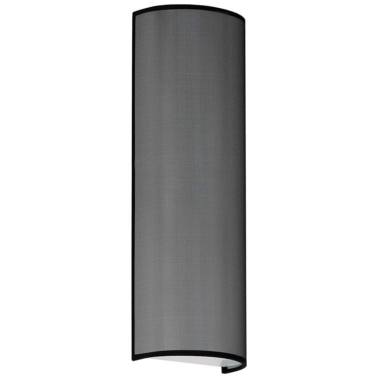Image 1 Prime 18" Tall LED Sconce - Black Organza