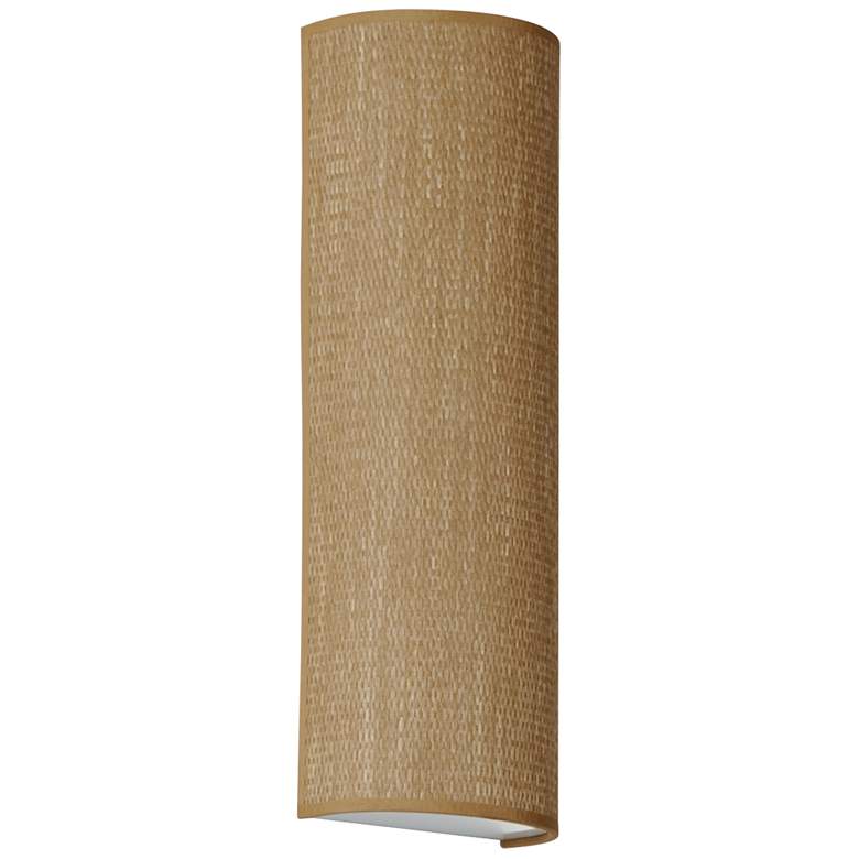 Image 1 Prime 18 inch Tall LED Sconce - Grass Cloth