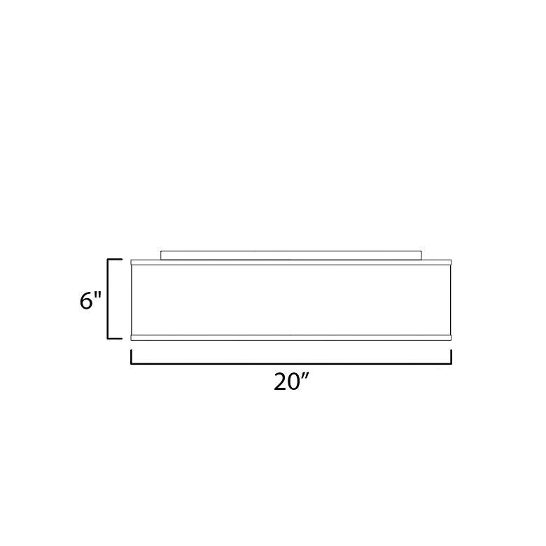 Image 7 Prime Acoustic 20" LED Flush Mount more views