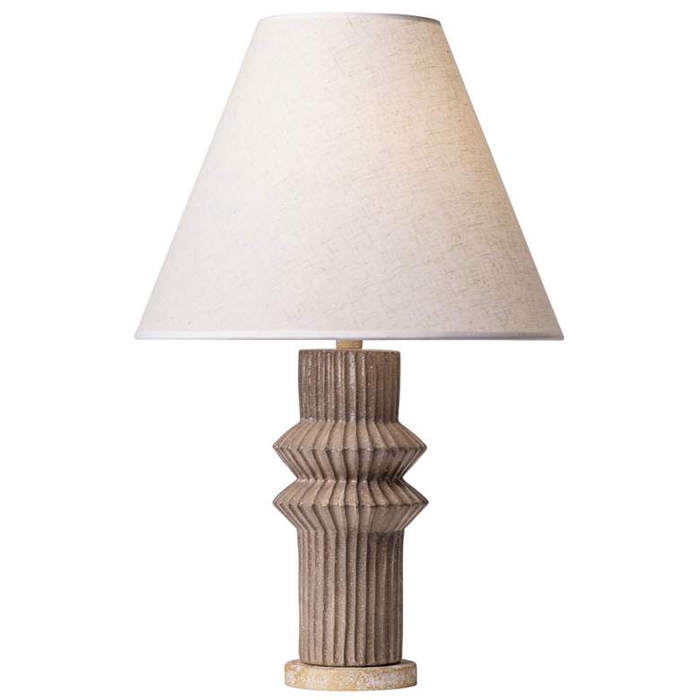 Image 1 Primea 1-Lt Ceramic Table Lamp - Apothecary Gold/Glazed Taupe