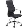 5_Primero Black Faux Leather Adjustable Office Chair more views