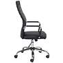 7_Primero Black Faux Leather Adjustable Office Chair more views