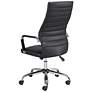 Primero Black Faux Leather Adjustable Office Chair in scene