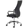 Primero Black Faux Leather Adjustable Office Chair in scene