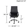 Primero Black Faux Leather Adjustable Office Chair in scene