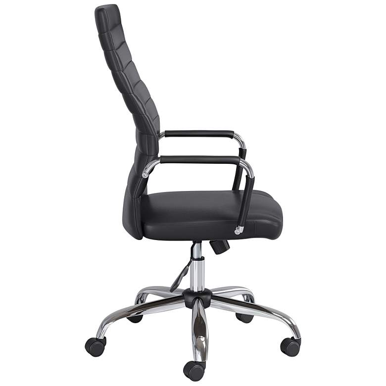 Image 5 Primero Black Faux Leather Adjustable Office Chairs Set of 2 more views