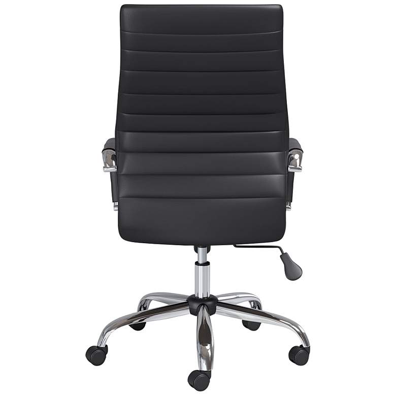 Image 6 Primero Black Faux Leather Adjustable Office Chairs Set of 2 more views