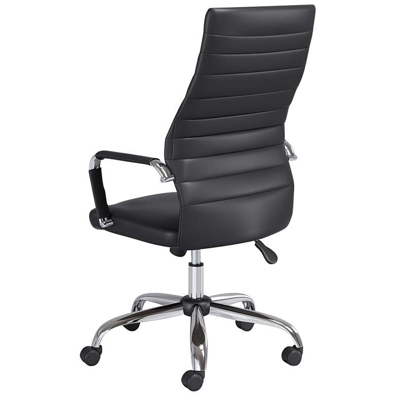 Image 7 Primero Black Faux Leather Adjustable Office Chairs Set of 2 more views