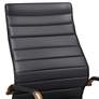 4_Primero Vintage Black Faux Leather Adjustable Office Chair more views