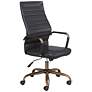 5_Primero Vintage Black Faux Leather Adjustable Office Chair more views