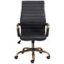 6_Primero Vintage Black Faux Leather Adjustable Office Chair more views