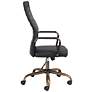 7_Primero Vintage Black Faux Leather Adjustable Office Chair more views