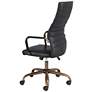 Primero Vintage Black Faux Leather Adjustable Office Chair in scene