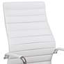 4_Primero White Faux Leather Adjustable Office Chair more views