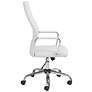 7_Primero White Faux Leather Adjustable Office Chair more views