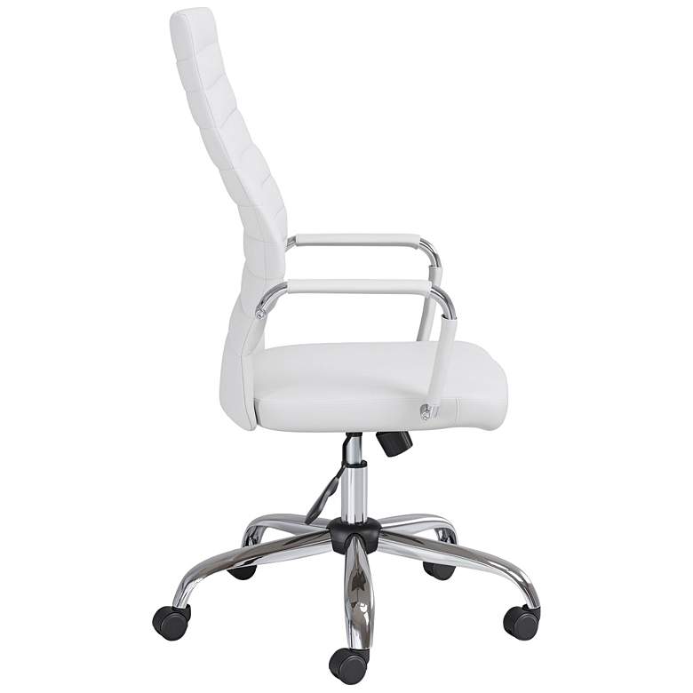 Image 5 Primero White Faux Leather Adjustable Office Chairs Set of 2 more views