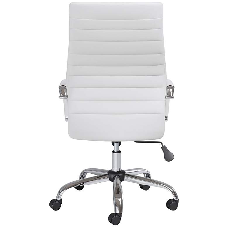 Image 6 Primero White Faux Leather Adjustable Office Chairs Set of 2 more views
