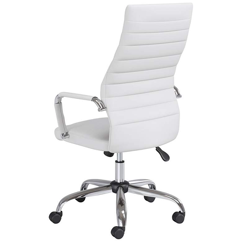 Image 7 Primero White Faux Leather Adjustable Office Chairs Set of 2 more views