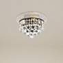 1_Primo 10" Wide Black with Crystal Ceiling Light